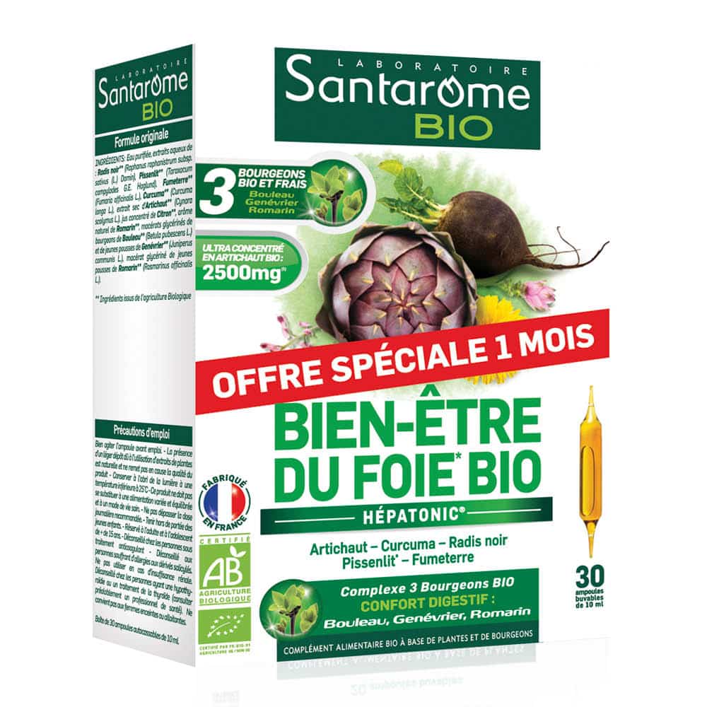 Bien-Être du Foie Bio 30 Ampoules