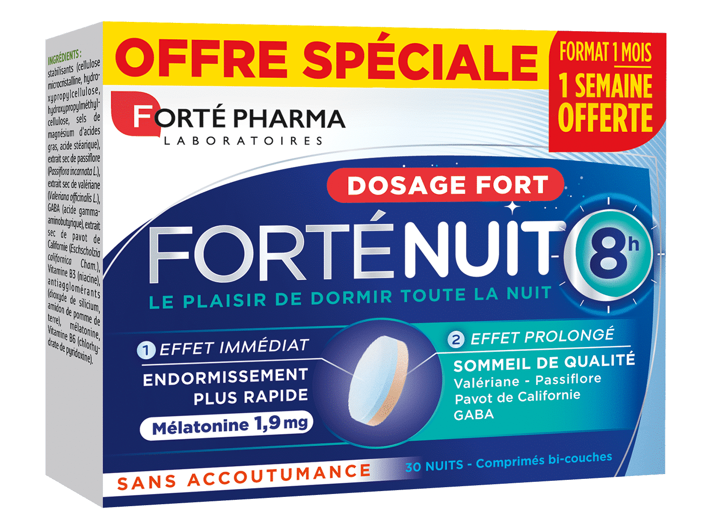 FortéNuit 8h 30 comprimés